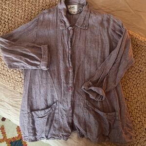 Flax Lavender Linen Shirt